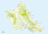 ハワイ オアフ島マップ