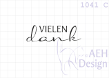 Textstempel VIELEN DANK