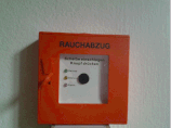 Handmelder "RAUCHABZUG" orange