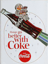 Coca Cola Rakete Astronaut