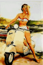 Vespa weiß