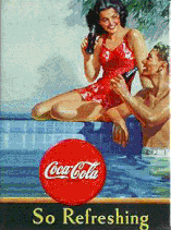 Coca Cola Paar so refreshing