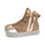 N°AD103 BAMBI CREPE doubleface taupe | Größe 35 | 36 | 37