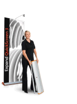 Rolldisplay QuickScreen 3 "Expand" (DIN EN13501-1)