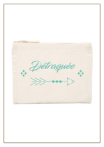 Trousse Naturel imprimée Mint