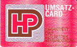 D-K-0392-08-1991 - HP Umsatz Card