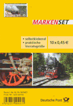 D-2012 - Markenset "125 Jahre Schmalspurbahnen im Harz" - 10 x 45
