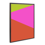 Canvas Kunst - Yellow Geometric + baklijst