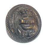 Bouton moyen module 20mm peint en noir officier de Marine 1830-1848 Louis-Philippe/1852-1870 Second Empire français