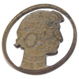 Pièce de monnaie 50 centimes de Franc 1932 travaillée profil Marianne libération français WW2