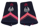 Paire de fourreaux d’épaule soldat de première classe ADL Train armée française