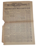 Une du journal The stars and stripes Vol 1 N°26 2 August 1944 US WW2