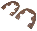 Paire de fers pour talons de bottes/brodequins allemand WW2