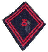 Losange de bras modèle 45 3ème Régiment du Génie troupe armée française