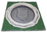 Assiette murale en étain vierge souvenir armée française