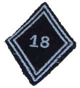 Losange de bras modèle 45 18ème Régiment de Transmissions armée française