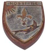 Plaque murale tape de bouche blason Nossi-Be Madagascar armée française
