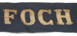 Bande/ruban légendé de bachi FOCH Marine Nationale armée française
