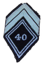 Losange de bras modèle 45 40ème Régiment de Transmissions avec grade caporal armée française