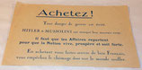 Tract Achetez ! français WW2