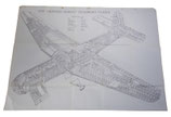 Affiche plan éclaté du planeur Airspeed Horsa 1 GB WW2