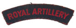 Title imprimé Royal Artillery GB WW2
