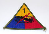 Insigne 1st Armored Division US WW2 REPRODUCTION