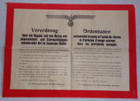 Affiche Ordonnance concernant la vente et l’achat de vivres et d’articles d’usage courant dans les territoires occupés allemande WW2