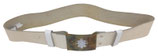 Ceinturon grande tenue en cuir blanc avec plaque Black Watch Royal Highlanders GB