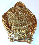 Insigne MSO Mixed Service Organisation 15 YEARS SERVICE BAOR British Army of the Rhine armée GB