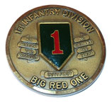 Challenge coin 1st Infantry Division Big Red One, Katterbach 4th Brigade Wings of Victory Germany armée US