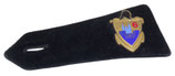 Patte d’épaule en velours noir avec insigne 6ème Régiment du Génie armée française