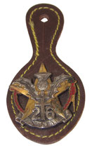 Insigne pucelle 26ème RI Régiment d’Infanterie (Drago Paris G1861) armée française