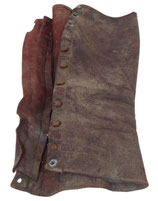 Une guêtre en cuir marron officier français WW1