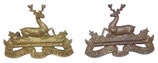 Paire de collar badges North Shore New Brunswick Regiment Canada WW2