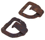 Lot de deux pièces détachées crochets pour bretelles de sac à dos/sturmgepack allemand WW2