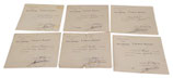 Lot de 6 Laissez-Passer Armée du levant, Etat-major, Bureau topographique, Beyrouth 1922 français