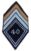 Losange de bras modèle 45 40ème Régiment de Transmissions avec grade caporal-chef armée française (N°2)