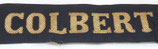 Bande/ruban légendé de bachi COLBERT Marine Nationale armée française