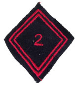 Losange de bras modèle 45 2ème Régiment du Génie troupe armée française