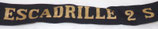 Bande/ruban légendé de bachi ESCADRILLE 2S Marine Nationale armée française