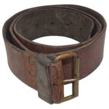 Ceinturon en cuir modèle 1903/14 avec boucle à un ardillon ersatz/fabrication simplifiée français WW1