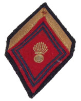 Losange de bras modèle 45 Artillerie cadre avec grade sergent armée française