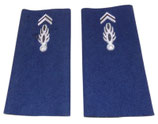 Paire de fourreaux d’épaule gendarme adjoint de 2ème classe Gendarmerie française