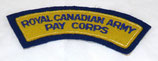 Title Royal Canadian Army Pay Corps Canada WW2
