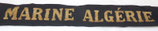 Bande/ruban légendé de bachi MARINE ALGERIE Marine Nationale armée française