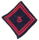 Losange de bras modèle 45 3ème Régiment du Génie troupe armée française