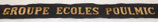 Bande/ruban légendé de bachi GROUPE ECOLES POULMIC Marine Nationale armée française