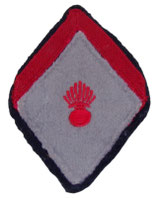 Losange de bras modèle 45 Intendance Administration Commissariat Armée de Terre CAT troupe avec grade soldat de première classe armée française