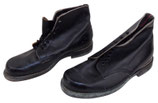 Paire de brodequins en cuir noir sous officier/officier français WW2